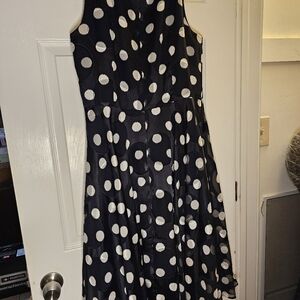 Ann Taylor Polka Dot Cocktail Dress